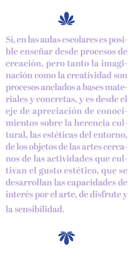  ￼ S , en las aulas escolares es posible ense ar desde procesos de creaci n, pero tanto la imaginaci n como la creati...