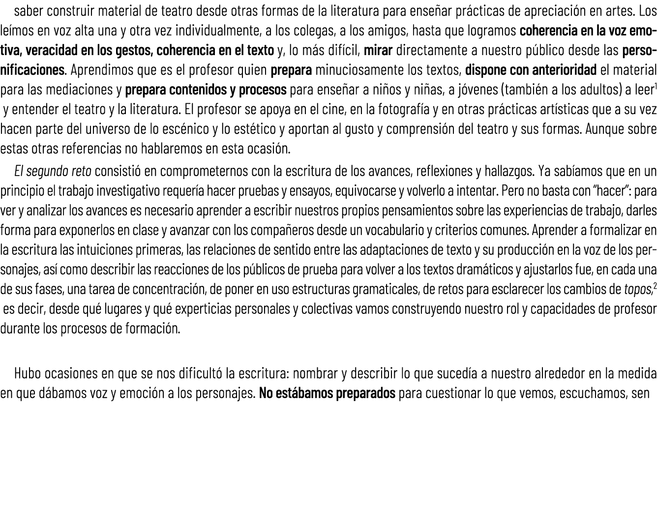 saber construir material de teatro desde otras formas de la literatura para ense ar pr cticas de apreciaci n en artes...