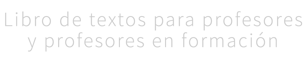 Libro de textos para profesores y profesores en formaci n