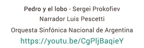 Pedro y el lobo Sergei Prokofiev Narrador Luis Pescetti Orquesta Sinf nica Nacional de Argentina https://youtu.be/CgP...