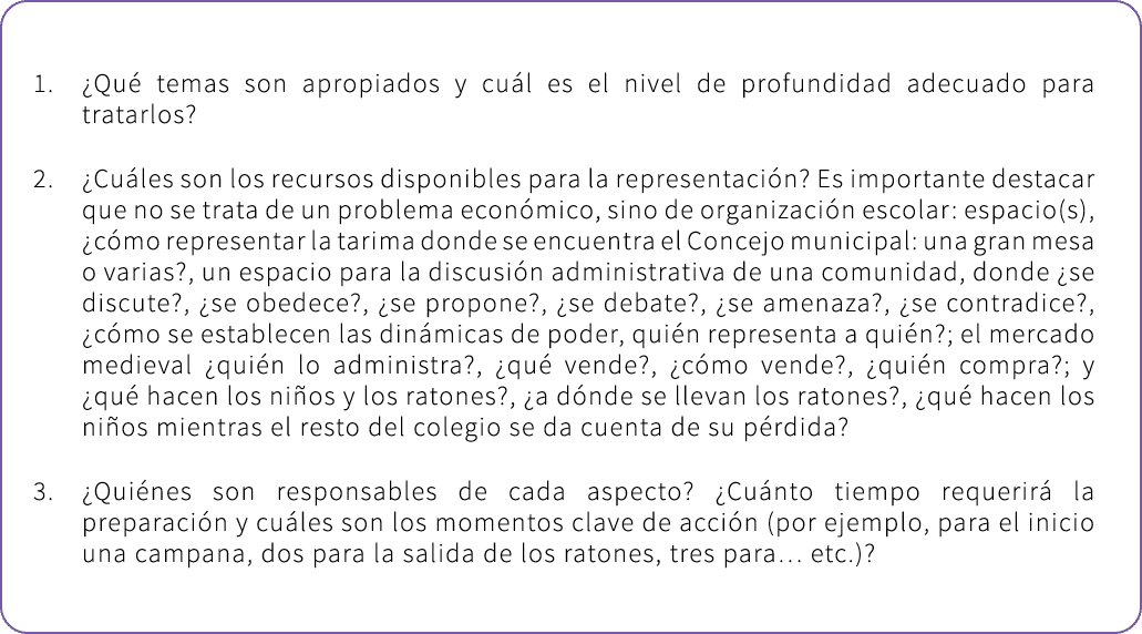 1. ¿Qu temas son apropiados y cu l es el nivel de profundidad adecuado para tratarlos? 2. ¿Cu les son los recursos d...